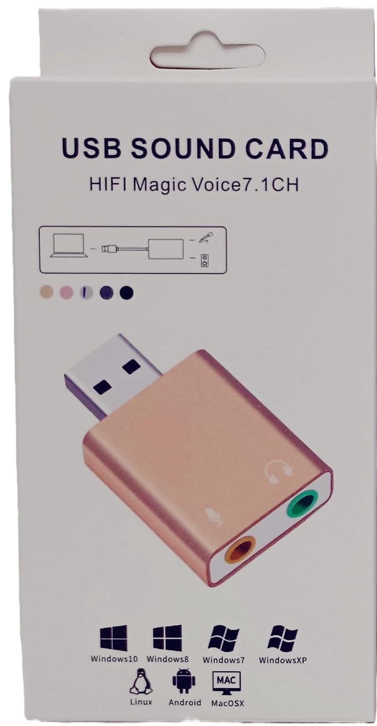 MESHIV USB Sound Card HIFI Magic Voice 7.1CH